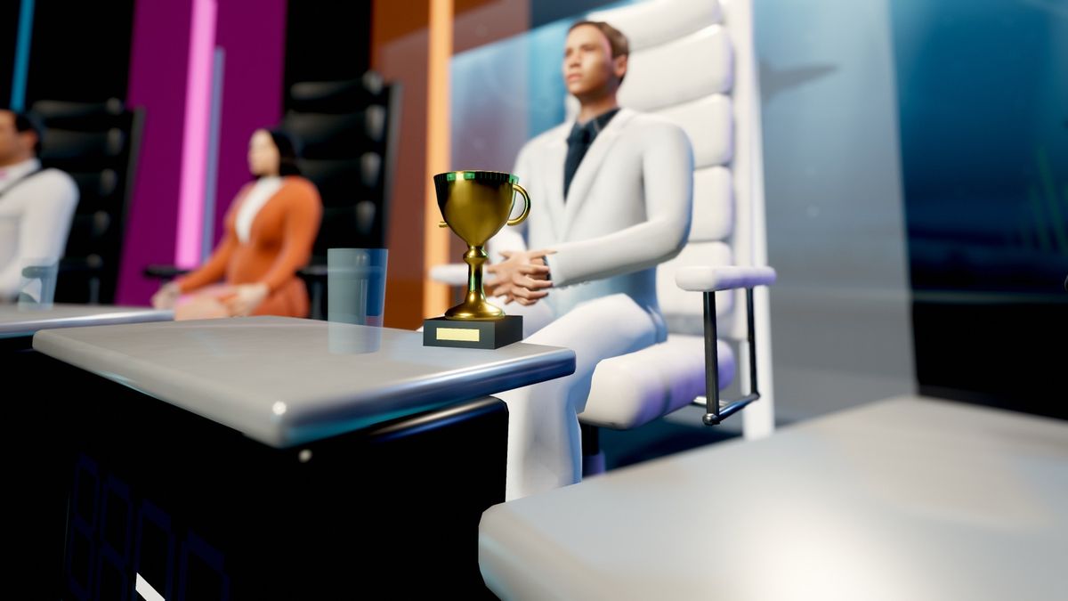 The Monthly Cup on the player's desk